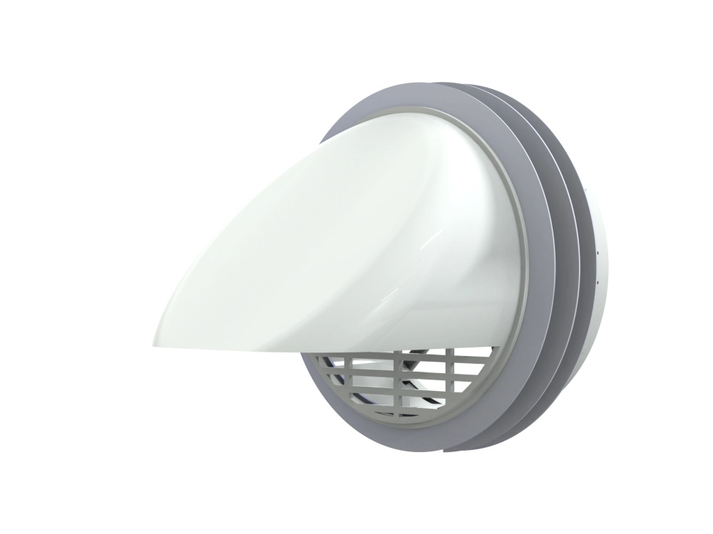 Выход стенной ВСП фланец D125 упл.кольцо пластик ERA
